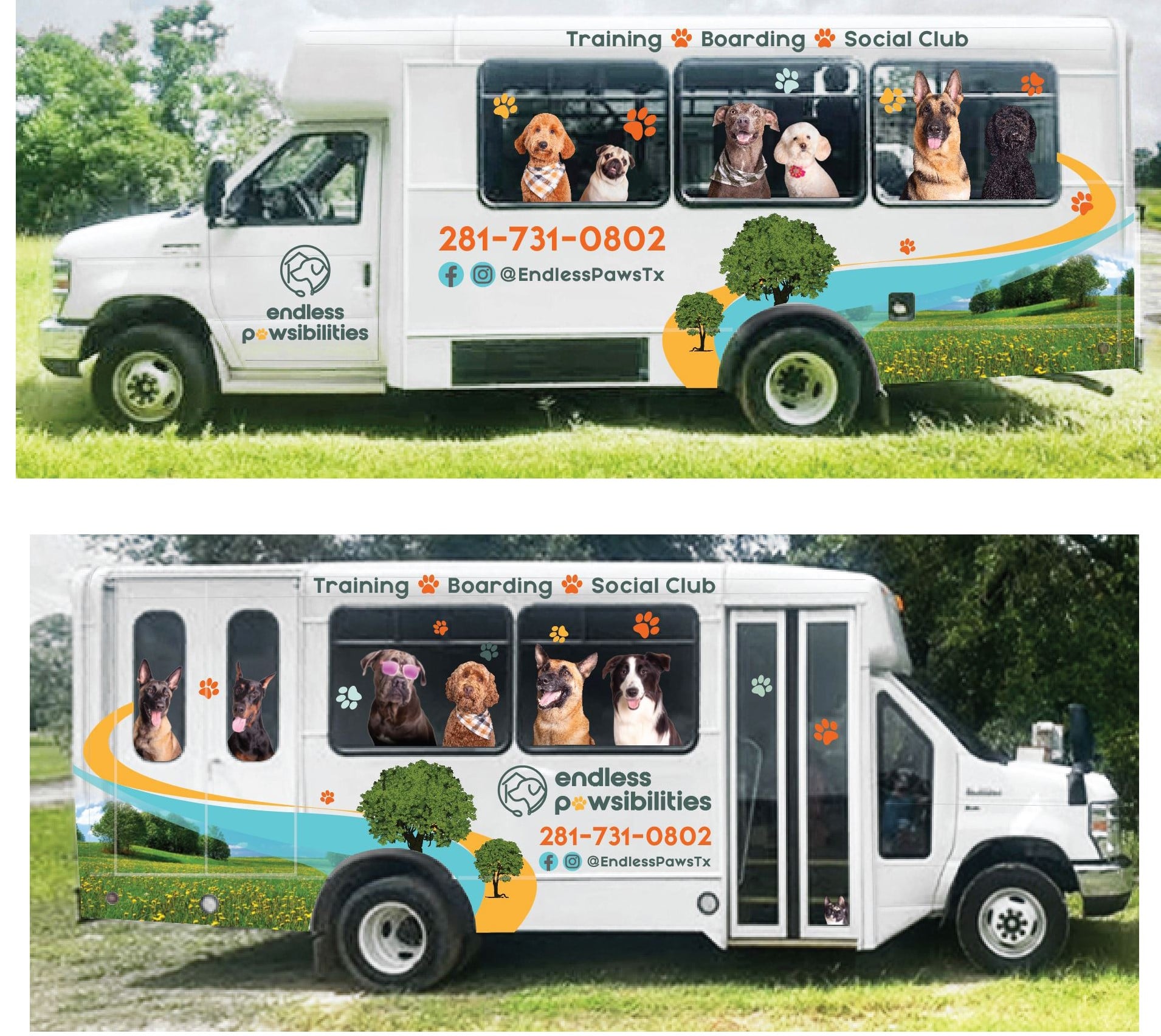 Endless Pawsibilities Bark and Ride shuttle